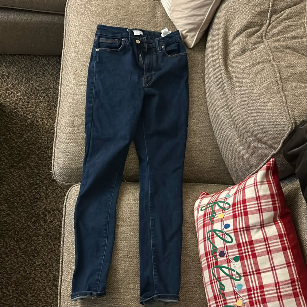 Good American fits most Size 6-12 Dark Blue Jeans